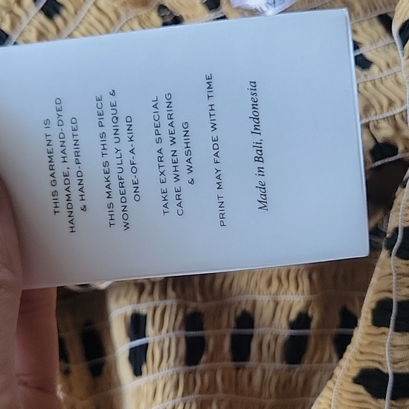 Faithfull The Brand Brisa Midi Dress Emelda Dot Print Biscuit - Picture 9 of 10